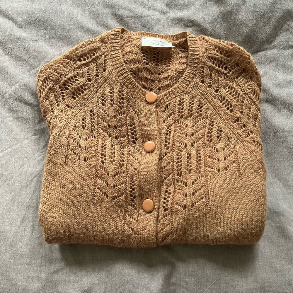 Sezane Tonio cardigan camel small - Picture 2 of 4